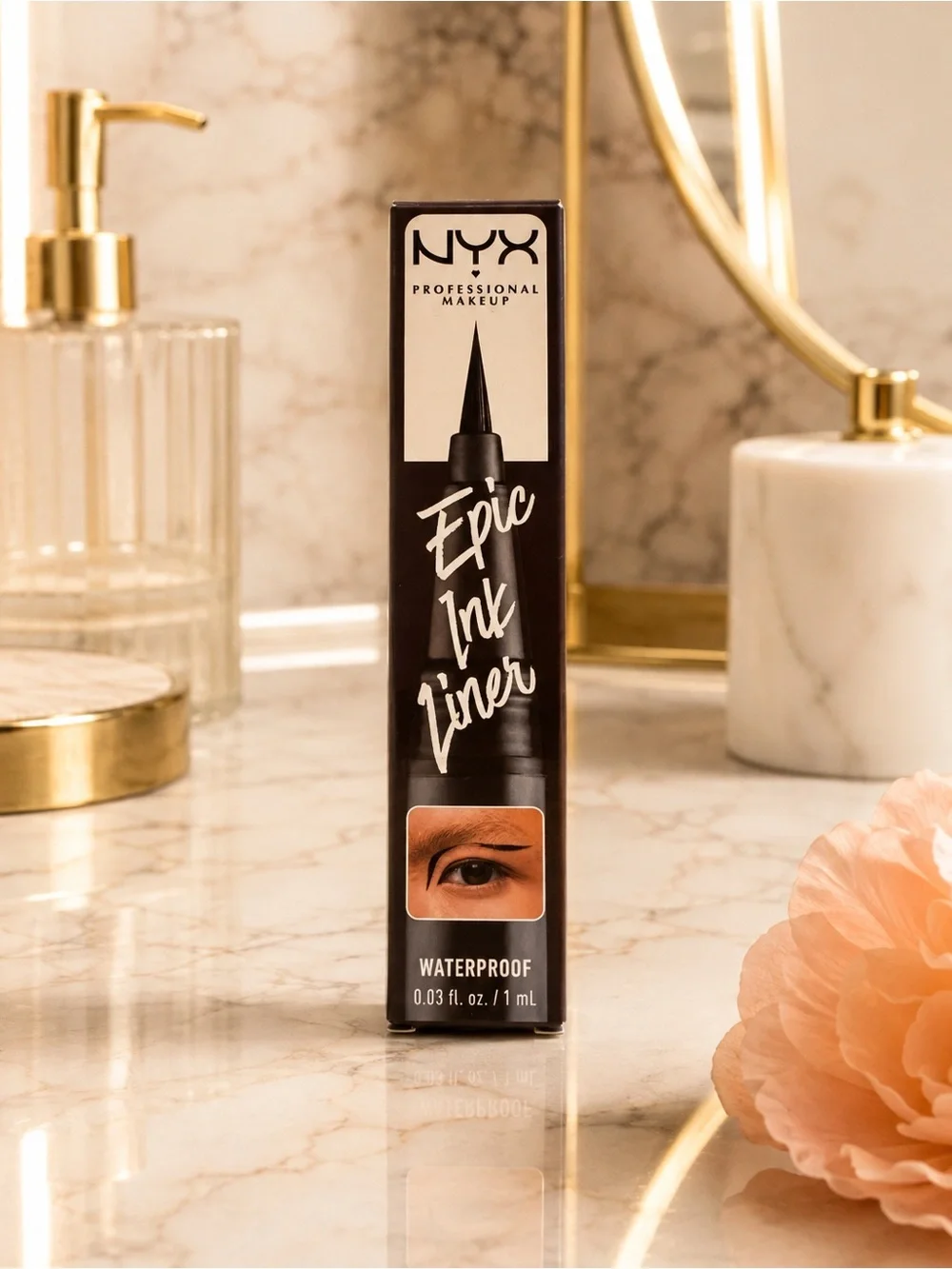 NEW NYX Epic Ink Waterproof Liquid Eyeliner EIL03 Dark Chocolate Brown